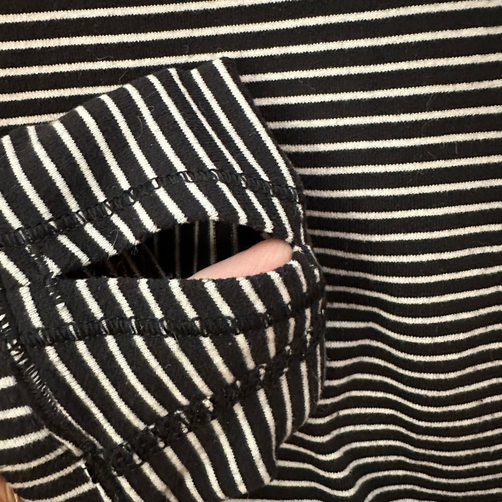 Lululemon Race Your Pace Long Sleeve
Stripe Heathered Angel WHITE BLACK SZ 4 - Picture 2 of 5